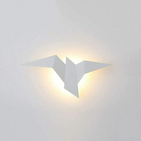 2W LED-Wandleuchte, moderne Innenwandlampe, Vogelform, geometrische Wandleuchte, Waschlicht für Wohnzimmer, Schlafzimmer, Nachttisch, Flur, Warmweiß