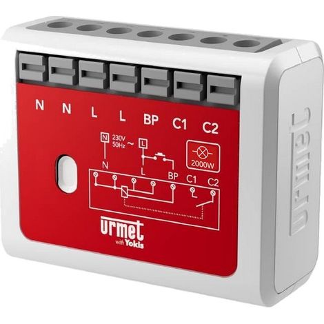 Yokis – Micromodule télérupteur temporisable 2000W – Radio Zigbee – Installation sans fil – Portée radio optimisée – Compatible Zigbee 3.0 (1/2)
