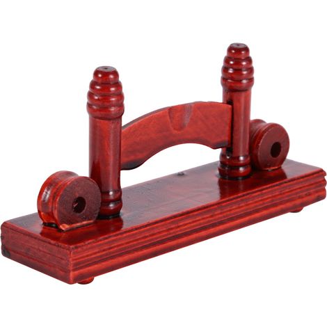 Support pour éventail décoratif chinois, présentoir pratique pour éventails, support pour éventails pliants en bambou (rouge mat) (1/5)