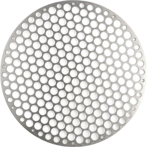 Rejilla para barbacoa - Rejilla de acero inoxidable - Cocina al aire libre - Diseño reutilizable - 18 cm - Plateada (1/5)