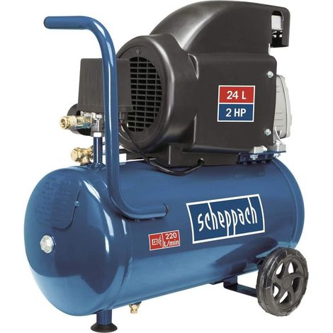 Compressore aria lubrificato 24 litri 2,0 hp 8 bar Scheppach hc26 (1/10)
