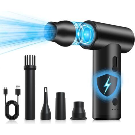 MERTTURM USB-C Souffleur Air Comprimé, 120000RPM Alliage D'aluminium Dépoussiérant Puissants Électrique, Air Comprimé Duster, Vitesse Réglable pour PC/Clavier/Voiture/Extérieur/Maison (1/5)