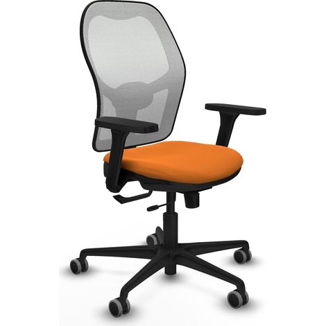 Sedia da ufficio piqueras y crespo Jorquera arancione similpelle nylon (1/2)