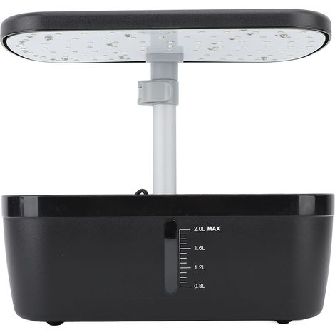 Système de culture hydroponique d'intérieur pour jardin, kit de germination de plantes à 6 capsules avec lampe de croissance, potager hydroponique (1/5)