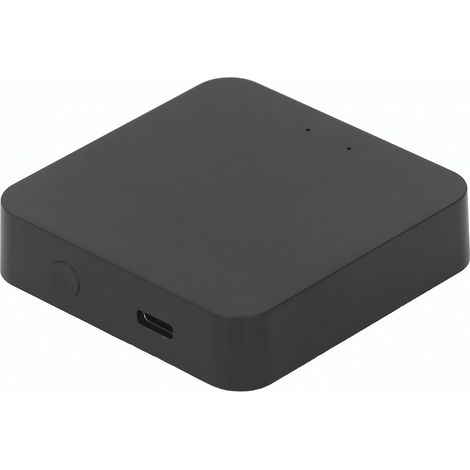 Hub sans Fil Bluetooth Gateway pour Maison Intelligente, Contrôle WiFi et Bluetooth Mesh, Compatible Vocal avec la Maison, Partage Multi-appareils, Noir (1/5)