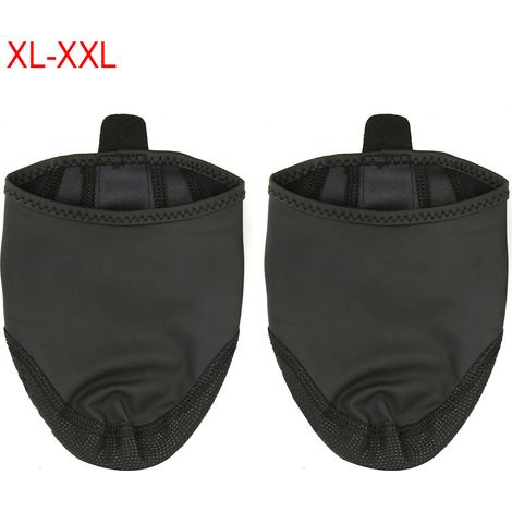 1 Paire de Protège-Chaussures Vélo Anti-Dérapant, Coupe-Vent et Isolant pour Cyclisme sur Route ou Montagne (Noir, Taille XL/XXL) (1/5)