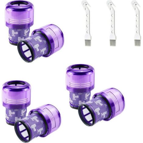 6er-Pack Filter für Dyson V11 Absolute Extra Pro, V11 Torque Drive Animal, V15 Detect Akku-Staubsauger SV14, SV17, SV22. Waschbarer HEPA-Ersatzfilter. Ersetzt DY-970013-02. (1/4)