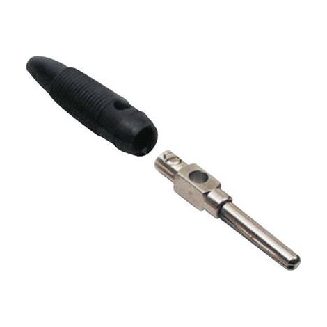 BKL Electronic 072150-P Fiche banane mâle, droit Ø de la broche: 4 mm noir 1 pc(s) D27991 (1/2)