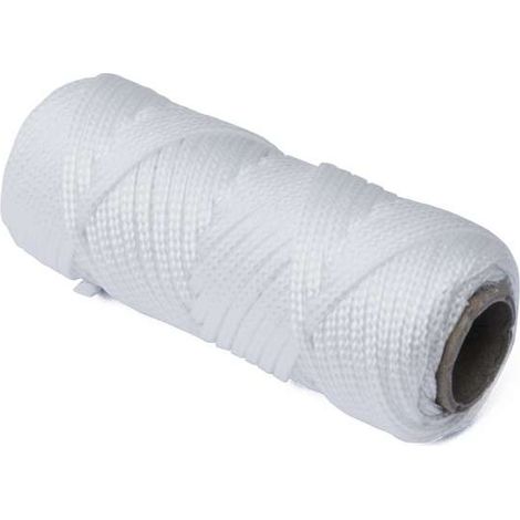 Treccia per riloga in polipropilene Diam. 2,5 mm. bianca 20 mt.