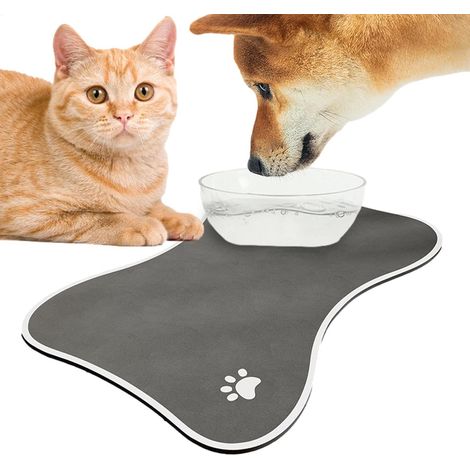 Rutschfeste Hundematte für Futter und Wasser, einzigartiges Design für Hunde, Welpen, Katzen und Kaninchen (1/5)