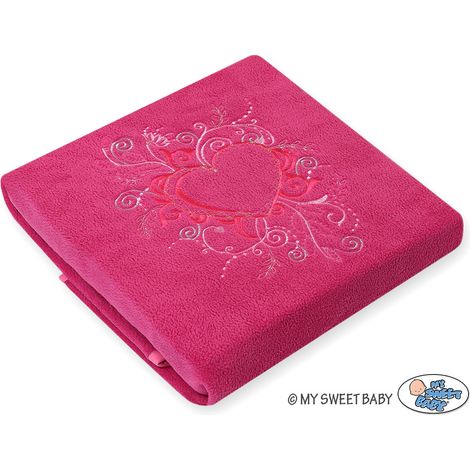 Manta polar para bebés - Rosa oscuro chic