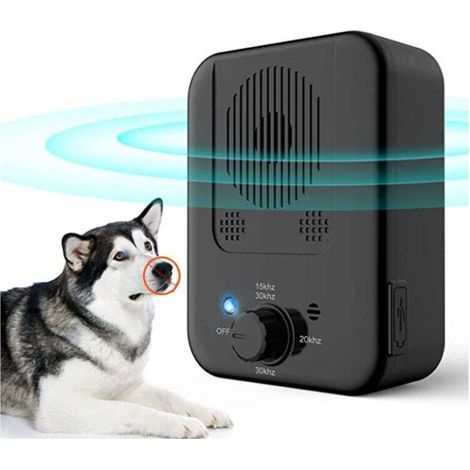 Antibellgerät, 3 Frequenzen für Hunde, 10 Meter Ultraschall-Antibellgerät, wiederaufladbar, sanftes Trainingsgerät für kleine und große Hunde (1/5)