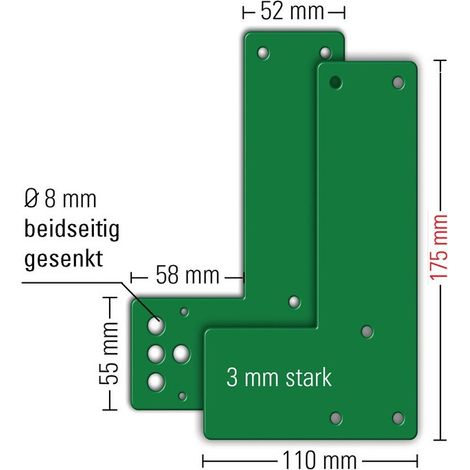 GfS  placa  de  montaje  901  -  /  991  470  Montaje  en  puertas  de  vidrio  -  901  470