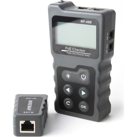 Network tester, LCD cable tester, voltage tester for PoE testing, network meter, line power tester (1/5)