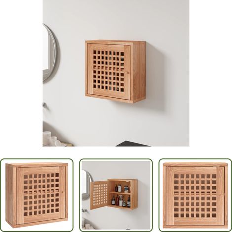 Nussbaumholz - Wandschrank 42x18x42 cm Massivholz Nussbaum (1/5)