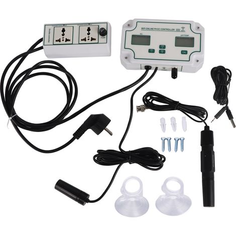 Wasserqualittstester PH EC TEMP 3 in 1 Tester WIFI Automatischer Identifikationstester mit Alarmfunktion EU-Stecker 230V