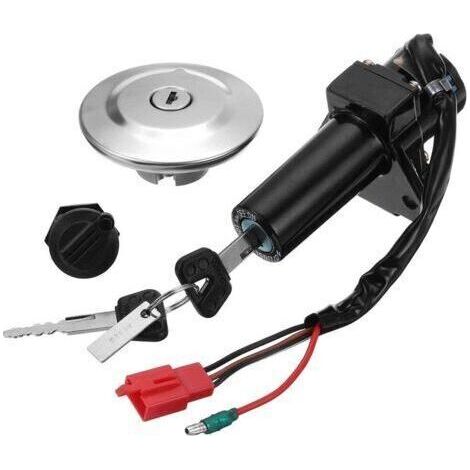 Moto électrique commutateur d'allumage verrouillage ensemble carburant gaz bouchon siège verrouillage clé pour Yamaha Ybr125 Ybr 125 2007-2014 ZH