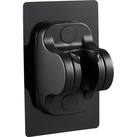 MINKUROW MINKUROW Duschkopfhalter ohne Bohren – 12 cm – starker Kleber – verstellbarer Winkel – Schwarz
