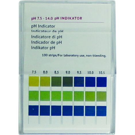 Messbesteck pH-Wert 7,5 - 14 Teststäbchen