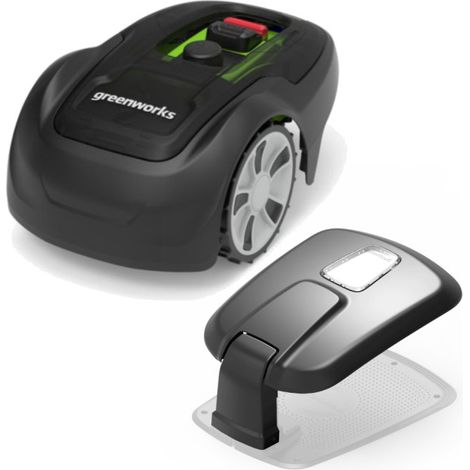 Pack robot tondeuse Optimow 5 GREENWORKS - pour 550m2 - avec garage (1/5)