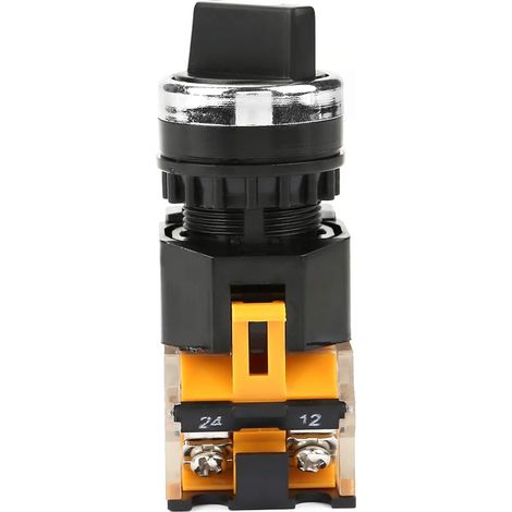 Sélecteur Rotatif, Sélecteur Rotatif Rond 22mm 2 Positions NC + NO autobloquant (1/5)