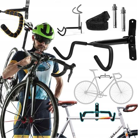 Supporto da parete in metallo per bicicletta, gancio regolabile per la manutenzione. (1/5)