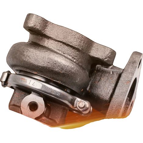 Turbocompresor, entrada de 3 tornillos, salida de 5 tornillos, modelo TD04, refrigerado por aceite, 24 cm de longitud. (1/5)