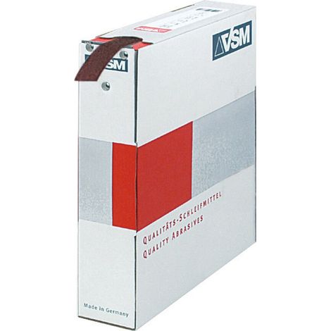 VSM Schleifgewebe-Sparrolle (A) braun KK 114 F, 25 mm x 50 m, Körnung: 60