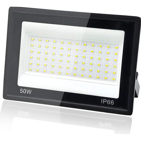2 Pièces Projecteur LED Extérieur 300W, 1M Câble Blanc Froid 6500K Projecteur LED, Spot led Extérieur IP66 Étanche, pour Jardins, Terrasses, Cours, Balcons, Parcs, Garages, Usines, Carré