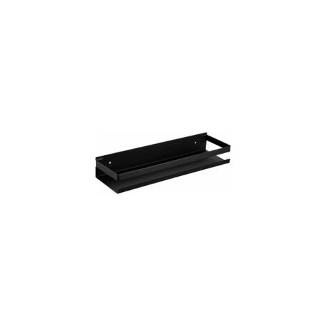 Étagère Étagère Douche Étagère Murale Salle de Bain Support Noir 50cm Rangement Acier Inoxydable (1/5)