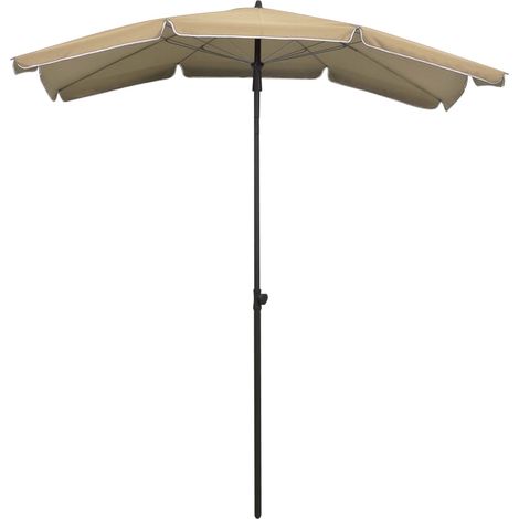 Maison Exclusive - Sonnenschirm mit Mast 200x130 cm Taupe