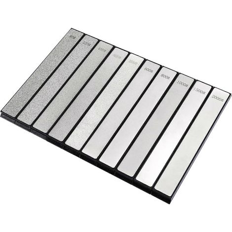 Ensemble de 10 pierres à aiguiser diamantées pour couteaux - (1/5)