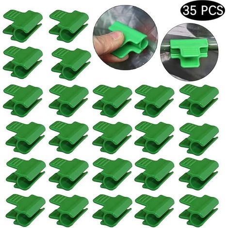 35 clip per pellicola da serra, pellicole di copertura per filari, clip per serra, clip per pellicola da serra, pellicola di copertura per filari, clip per cerchi in rete di plastica per tunnel, per s (1/4)