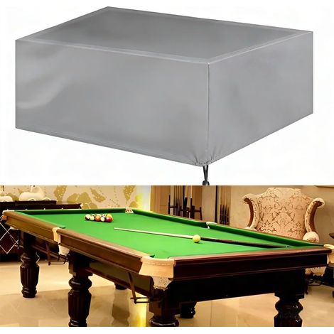 Housse de table de billard imperméable Oxford 420D très résistante à la poussière pour billard et snooker - Pour intérieur et extérieur - 260 x 135 x 82 cm (G) (1/5)