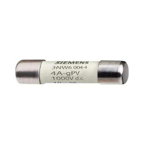 Cartuccia fusibile cilindrica, 10 x 38 mm, 10 A, gPV, Un DC 1000 V
