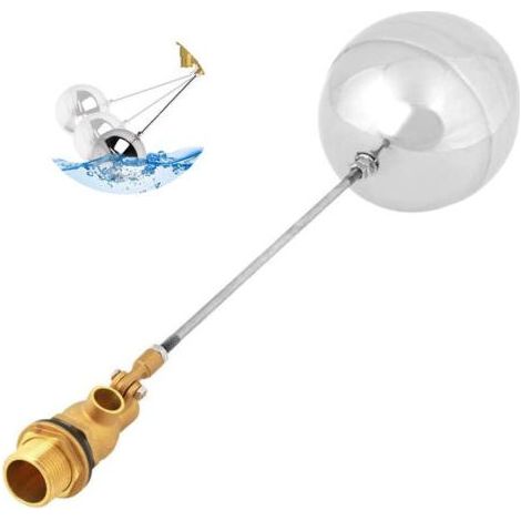 Robinet à flotteur DN20, G3/4 "Boule de flottement de robinet flottant de capteur d'eau à filetage mâle flotte valve+robinet flotteur piscine robinet flotteur piscine robinet flotteur piscine robinet (1/5)