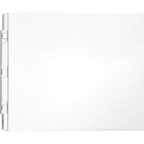 Polysan Plain - Seitenschürze 90, 900x590 mm, weiß 72714