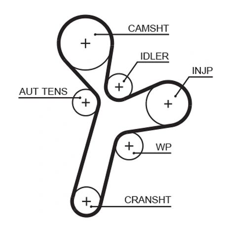 Kit de courroie crantée Gates K015634XS CHEVROLET 1629005 95507816