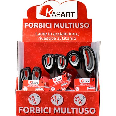 1CF ESPOSITORE FORBICI MULTIUSO 'KASART' 18 pezzi