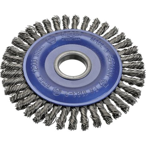 Brosse circulaire OSBORN en fil d'acier tressé 22,2 mm, filament Ø 0,50 mm.