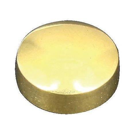 Cache-vis conique. laiton poli. diamètre 12 mm. boîte de 25 pièces - METAUX OUVRES & DECORES