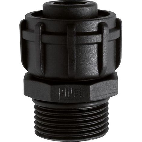 Raccord fileté de tuyau droit fem/male, 1 plastique
