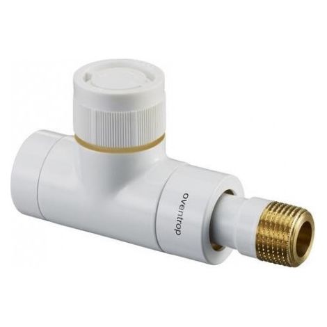 Vanne thermostatique OV, série E, DN 15, 1/2'', PN 10, passage, blanc