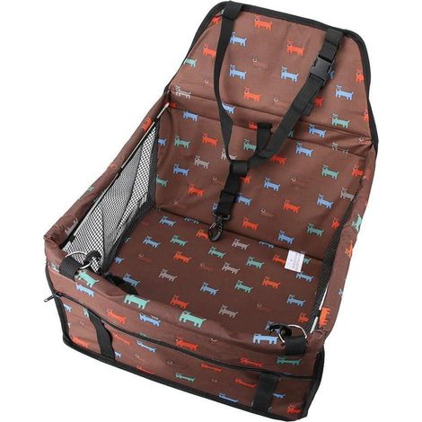 Waschbarer Hundeautositz 3-in-1 faltbar mit Aufbewahrungstasche und Sicherheitsgurt (1/5)