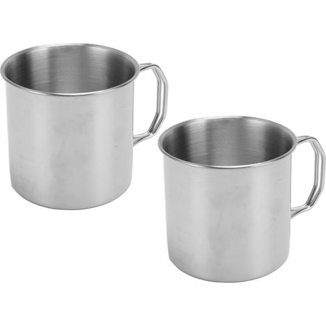Gobelet extérieur pliable anse transportable mug inox 304 pour voyage camping randonnée 350ML (1/5)