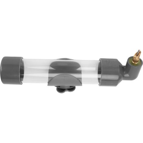 Abreuvoir automatique pour perroquets, bouteille d'eau en acrylique sans danger pour petits, moyens et grands perroquets (gris) (1/5)