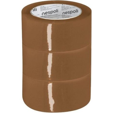 SET 3 NASTRI DA IMBALLO AVANA 50mmX66m