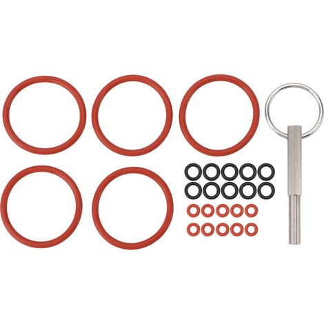 Lot de 25 joints d'étanchéité en silicone pour cafetières, avec boucle torique et outil de réparation. Accessoires pour machines à café. (1/5)