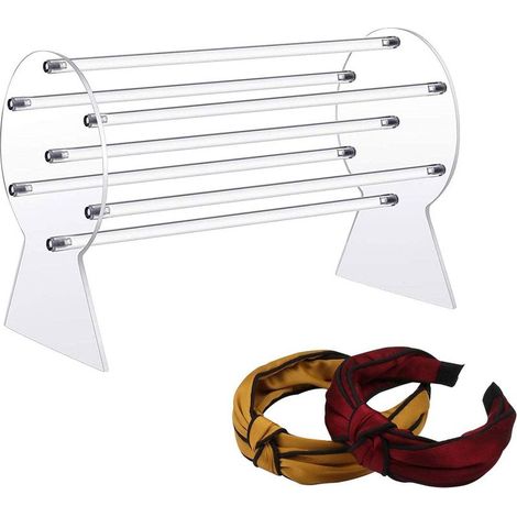 Serre-tête, Accessoire Cheveux en Acrylique Transparent Organisateur Bijoux pour chaînes, Bracelets, Colliers, présentoir présentoir, Cadeaux pour Femmes Adolescentes (1/5)
