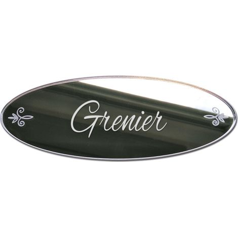 MIROIR PLAQUE DE PORTE GRENIER SHABBY (PLEXIMIROIR031) (1/5)